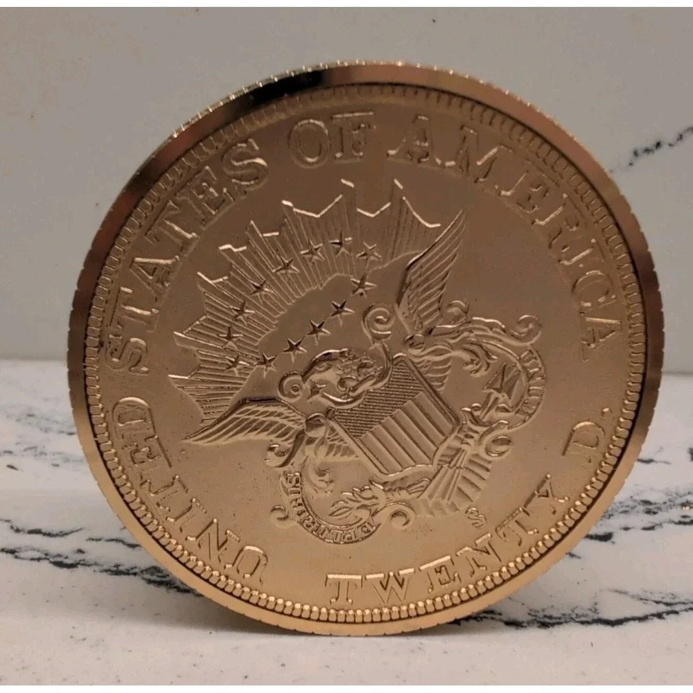 Seiko Quartz Twenty Dollar Coin Alarm Clock‎ Vintage Collectible